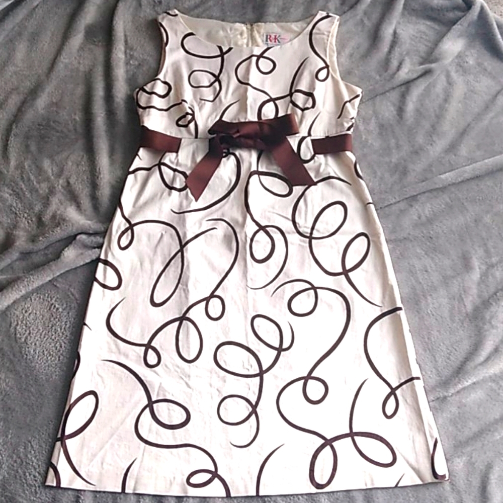 Swirl A-line dress